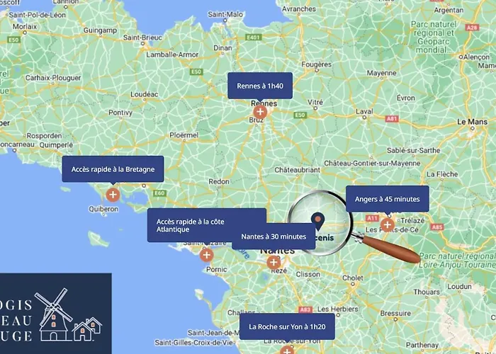 Feriehus Maison De 2 Proche A11 Ancenis, Logis Du Chateau Rouge Mésanger